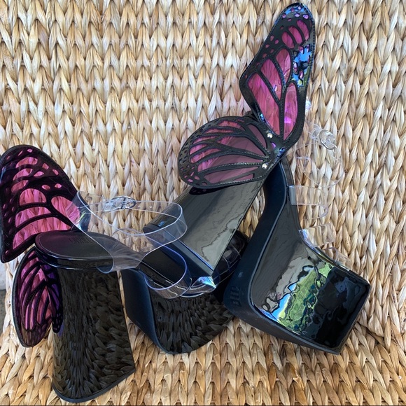 New Current Mood x Dolls Kill 🦋 Butterfly Platform Sandals - Picture 5 of 10